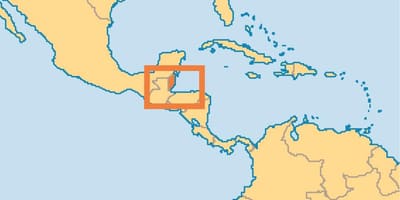 Lokalizacja Belize na mapie świata
