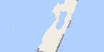Mapę амбергрис cayeux, Belize
