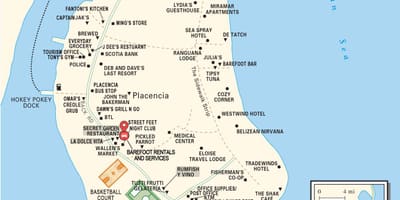 Mapa пласенсие Belize