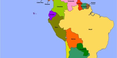 Mapa Belize Ameryka Południowa