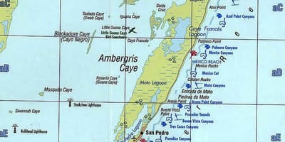 Mapa Belize amatorów