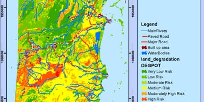 Mapa Belize klimatu