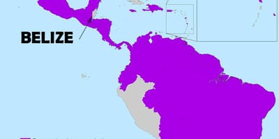 Mapa Belize zeke ' a
