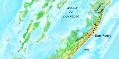 Via San Pedro, Belize mapie